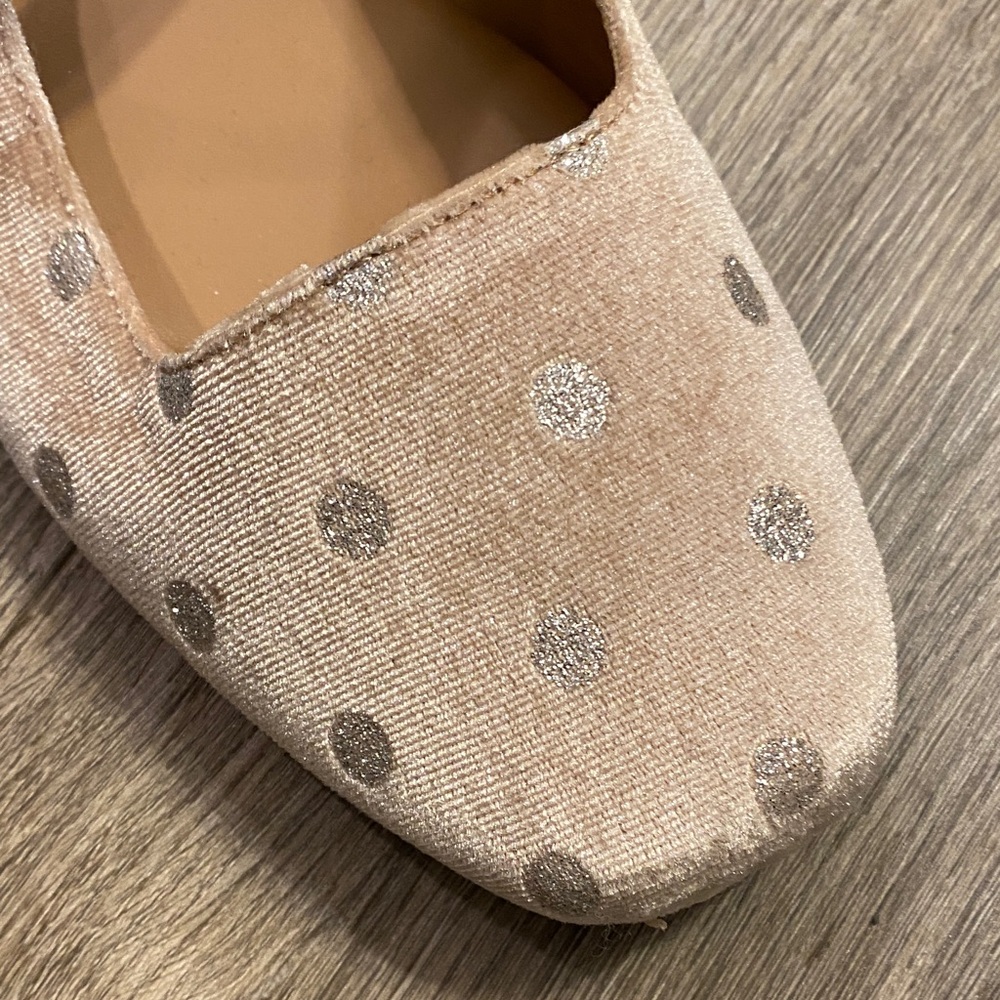 Sam & Libby Blush and Silver Polka Dot Flats - Picture 4 of 4